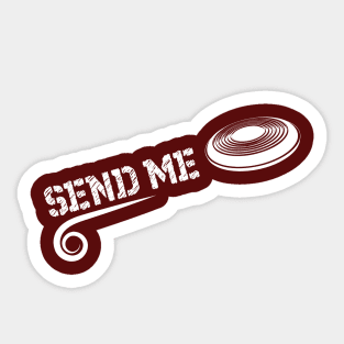 Ultimate Frisbee Send Me Sticker